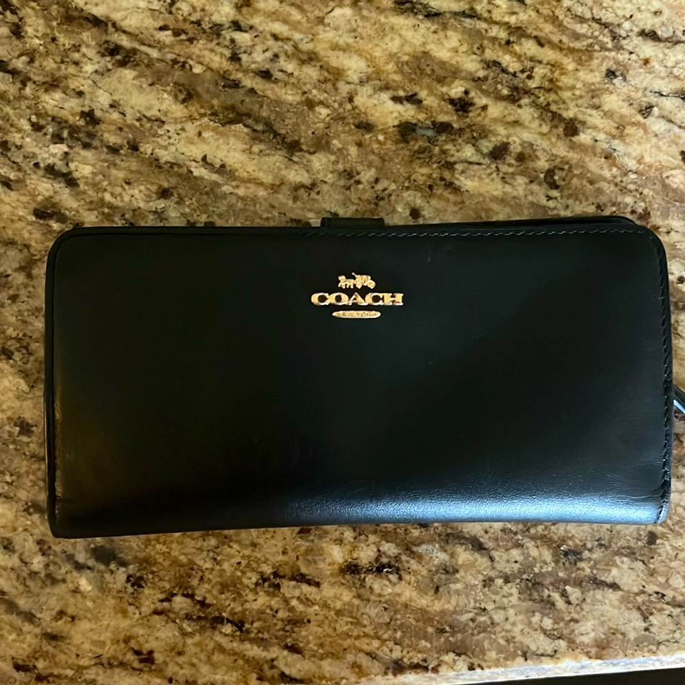 Coach Black Leather Wallet